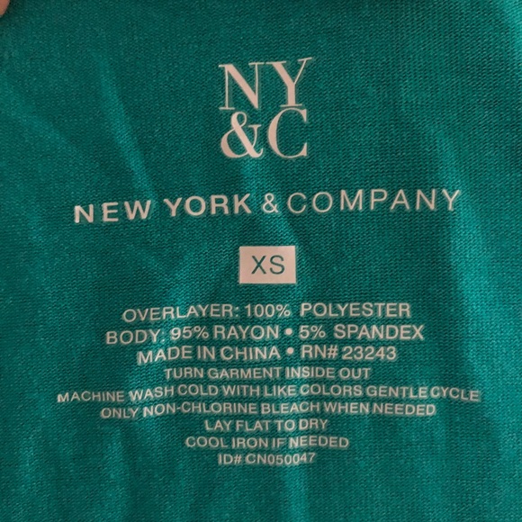 NY&C teal and navy tank - Picture 2 of 3